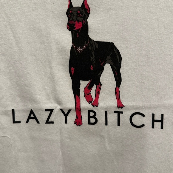 Graphic Tee with Dog Print New - Picture 1 of 4